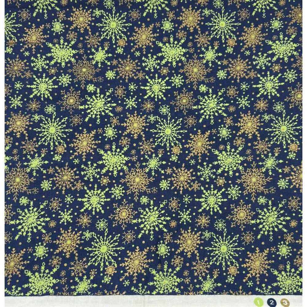 Vintage Hobby Lobby Starburst Snowflake Christmas Cotton Fabric 21